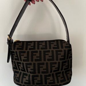 Authentic Vintage Fendi Zucca FF Mama Shoulder Bag